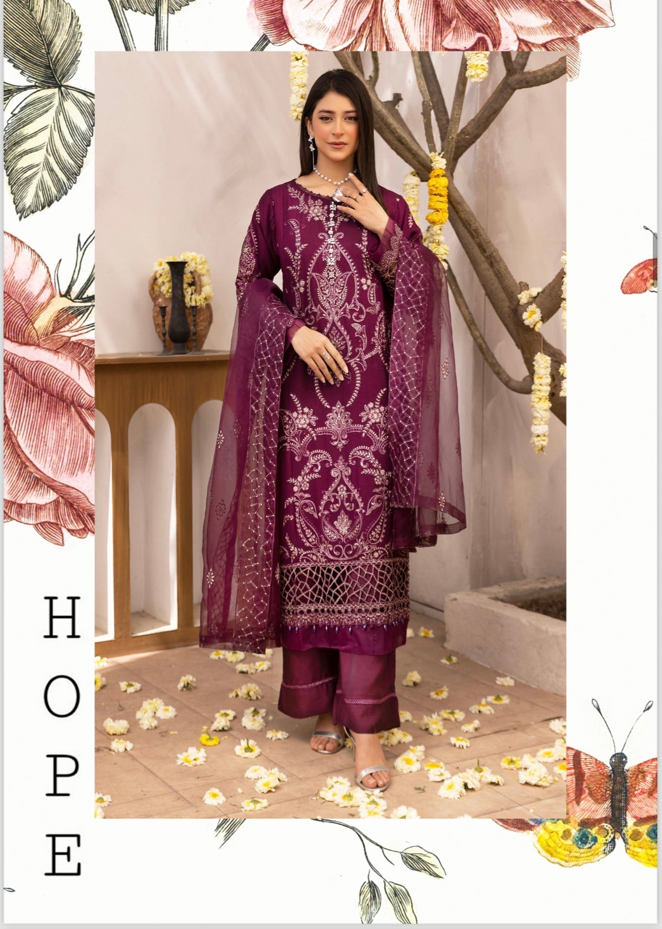Simrans 3 piece lux wedding wear_100178 Pakistani ladies suit B131