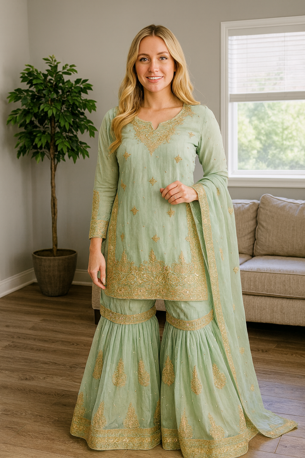 Brit 3 piece luxury chiffon _81042 Pakistani ladies suit B100