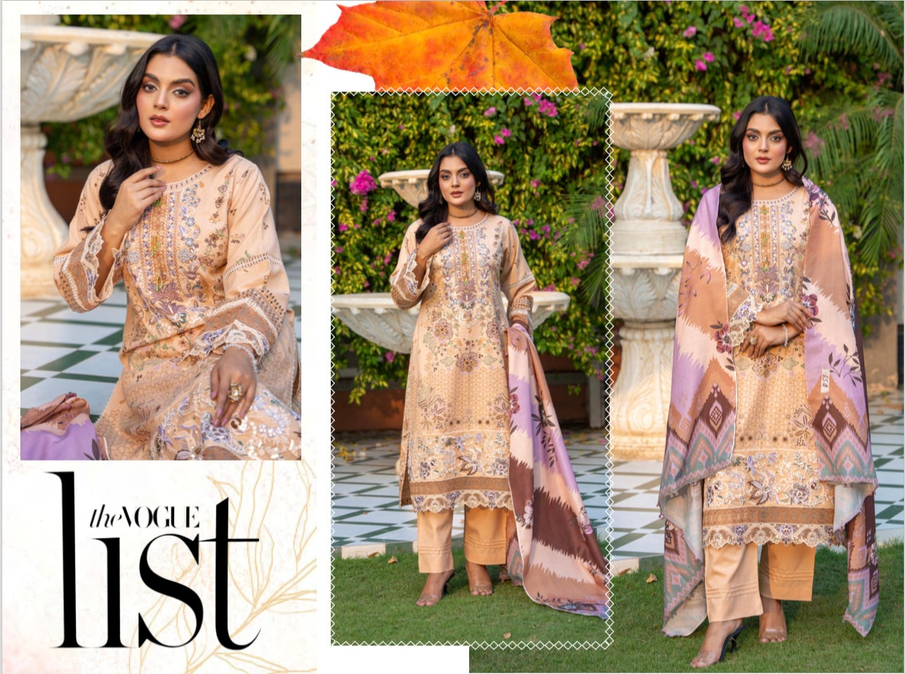 Brit 3 piece Dhanak winter collection Pakistani ladies suit B325