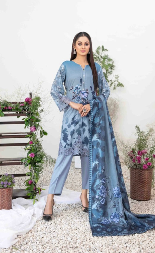 Tawakal 3 piece Dhanak_6050 Pakistani ladies suit B31
