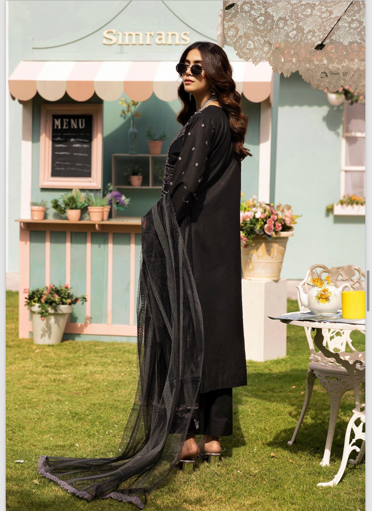 Maria B inspired 3 piece Chicken Kari _100331 Pakistani ladies suit B170