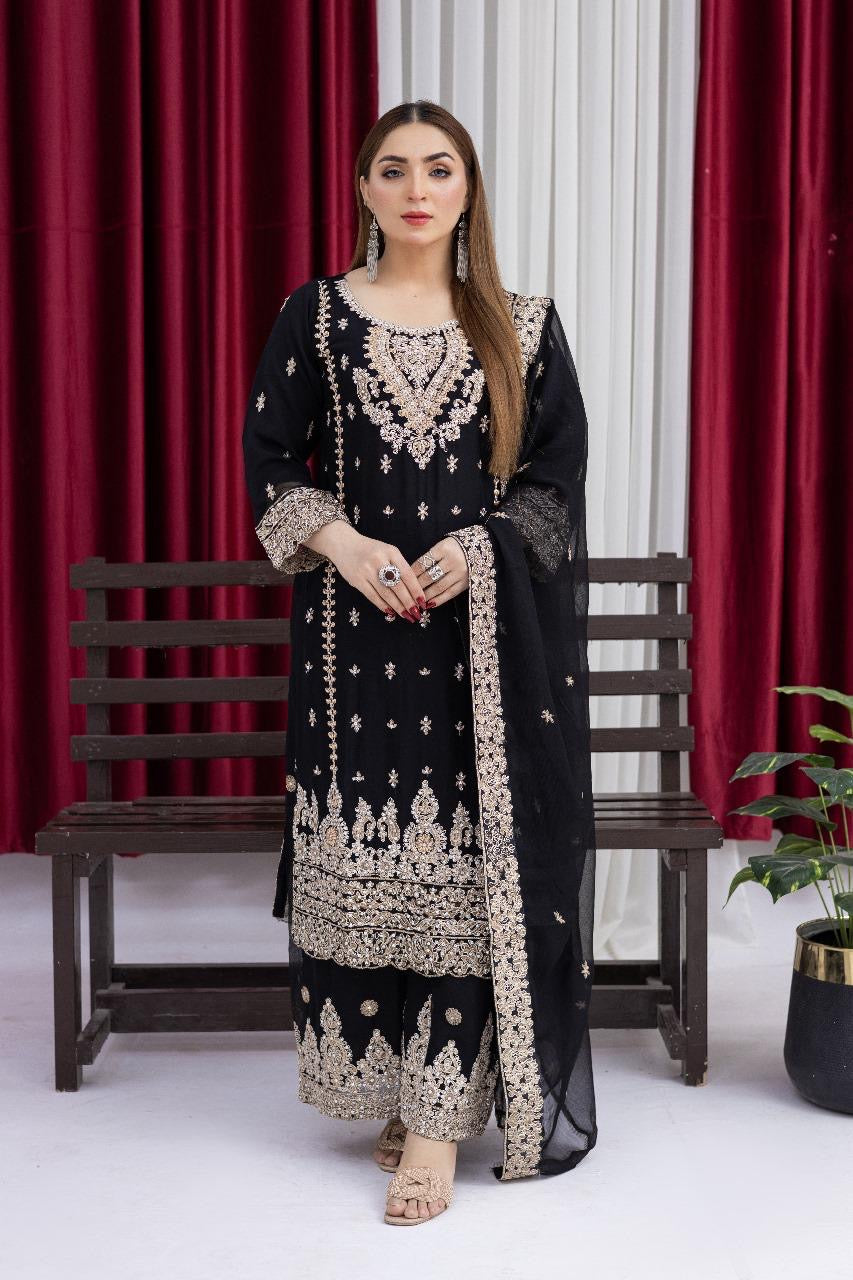 Brit designer Chiffon _81042 Pakistani ladies suit B181