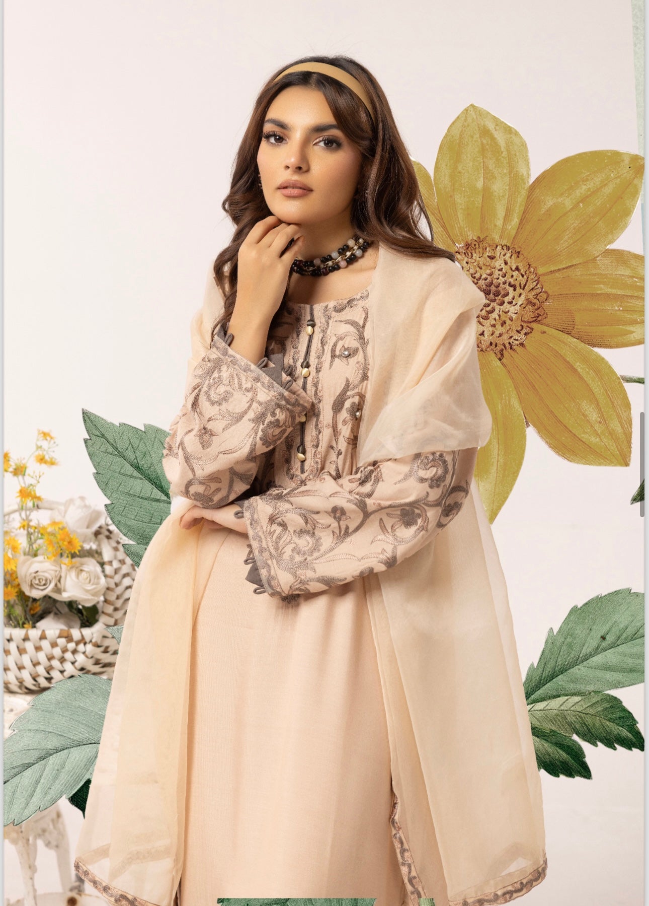 Simrans 3 piece linen_7062 ladies suit B50