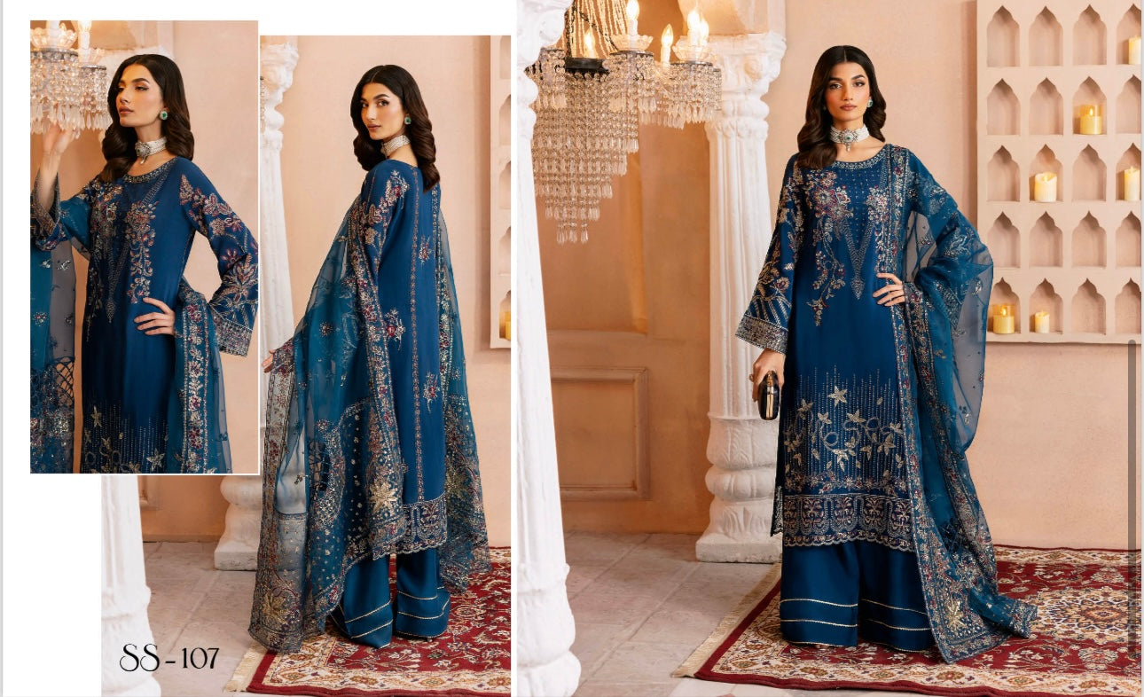 Ramsha original designer silk_100119 Pakistani ladies suit B121