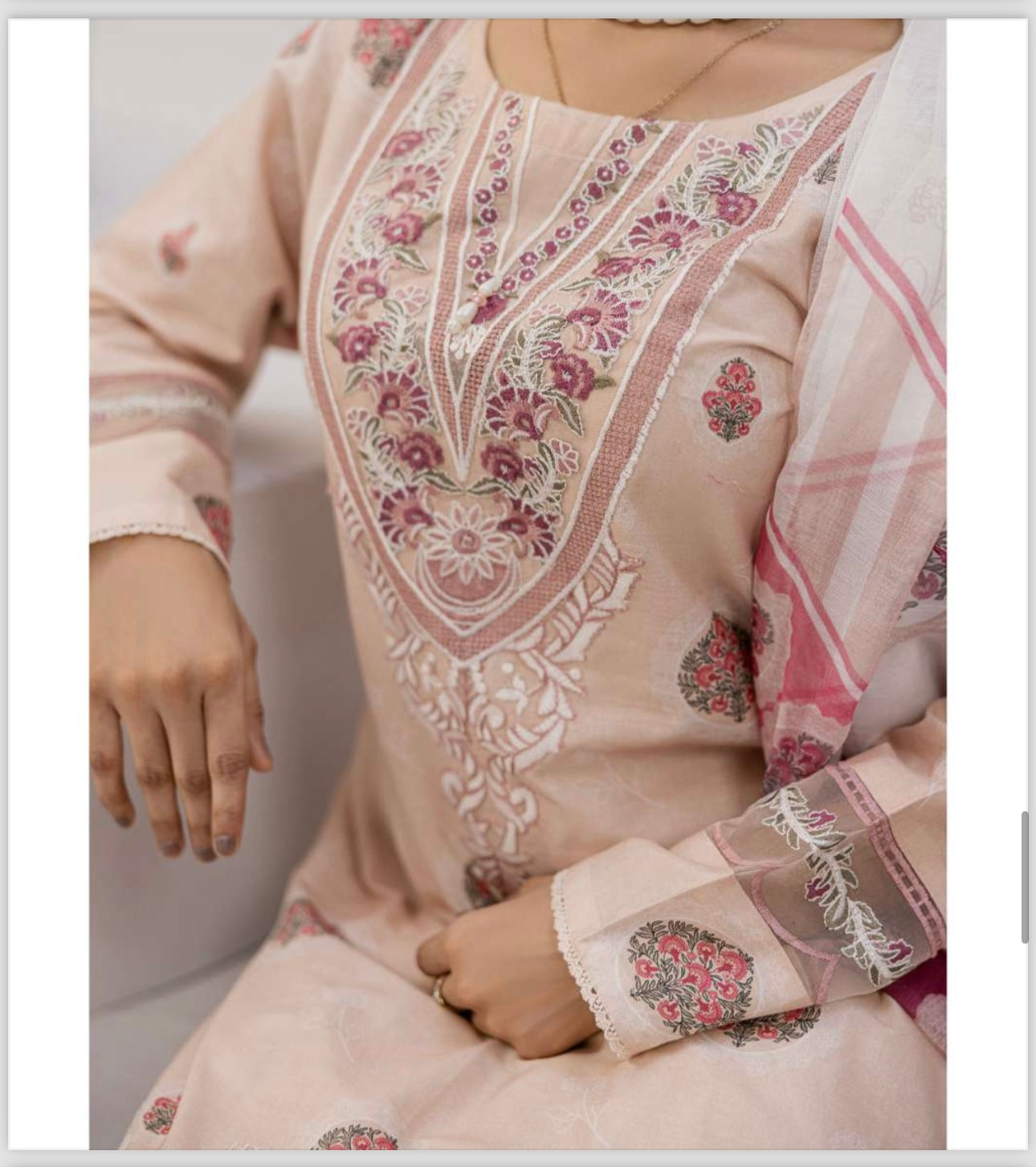 Easha aesha inspired 3 piece Lawn_100311 Pakistani ladies suit B212