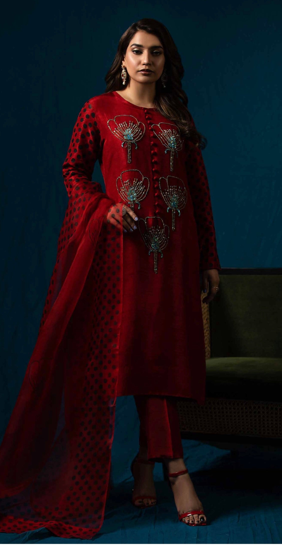Raniya Designer 3 piece raw silk _8049 Pakistani suits RCL