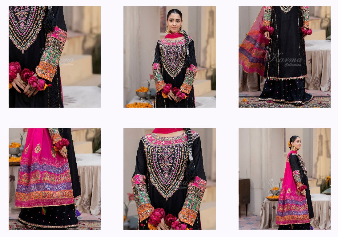 Karma afreen _9061 3 piece suit B86