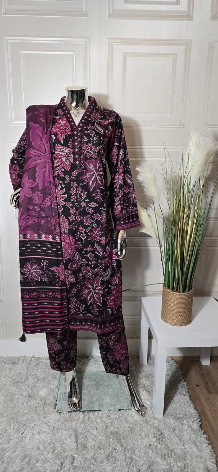 Barouque Dhanak 3 piece_4034 Pakistani suits for ladies DB1
