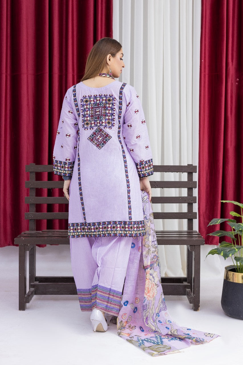 Karma inspired 3 piece lawn _81042 Pakistani ladies suit K182