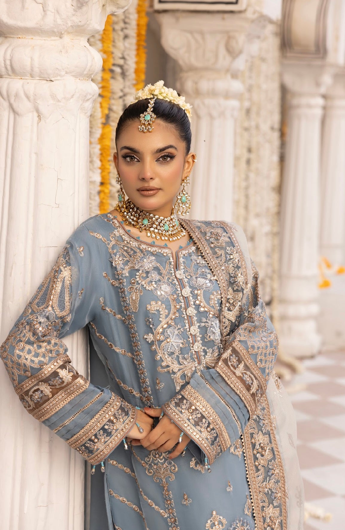 Simrans 3 piece lux wedding wear_100193 Pakistani ladies suit B132