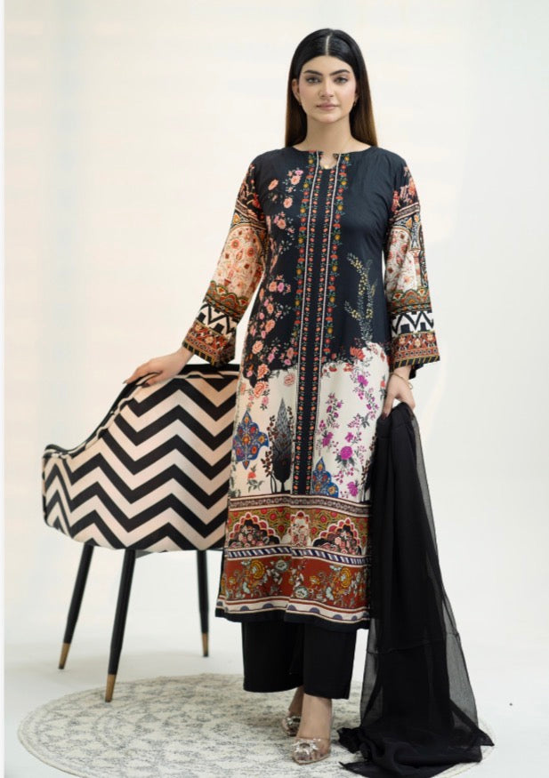 BRIT- GL 3 piece Winter linen designer collection B820