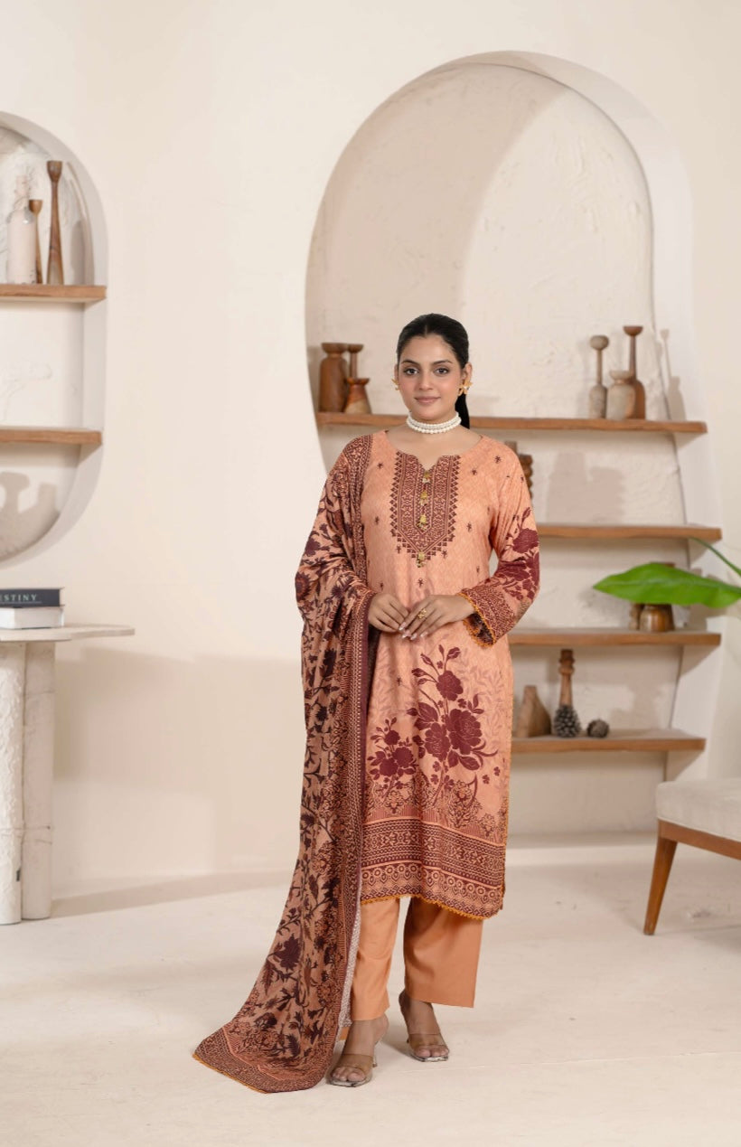 Barouque 3 piece linen _81042 Pakistani ladies suit B100