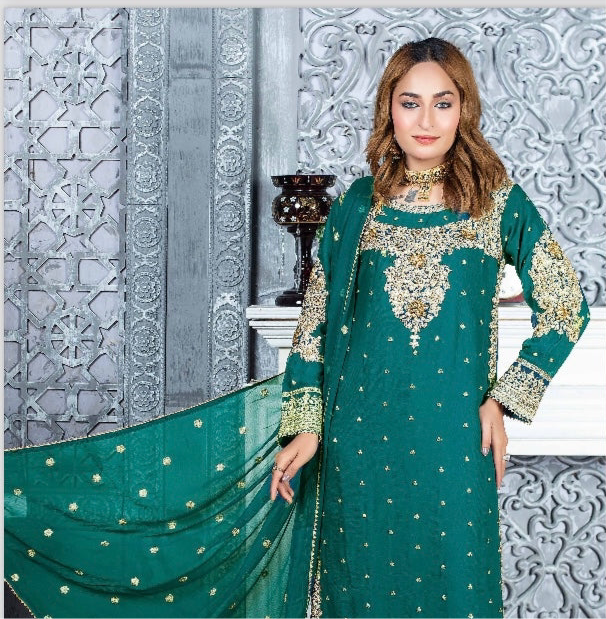 Brit Designer Chiffon_100162 Pakistani ladies suit B127