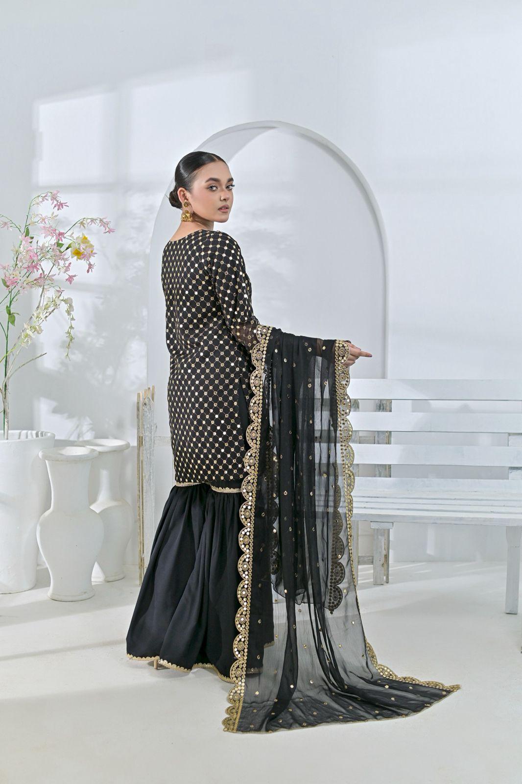 Brit party wear chiffon_ 3033 P3