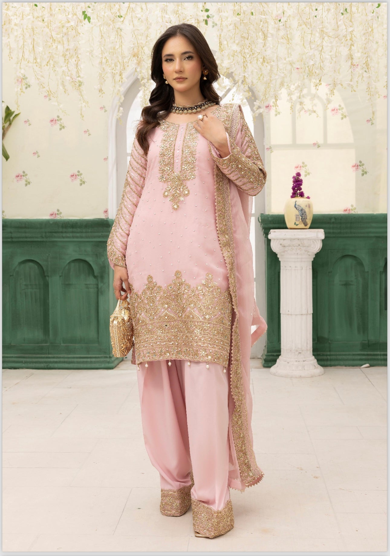 Nida 3 piece luxury chiffon _81042 Pakistani ladies suit B217