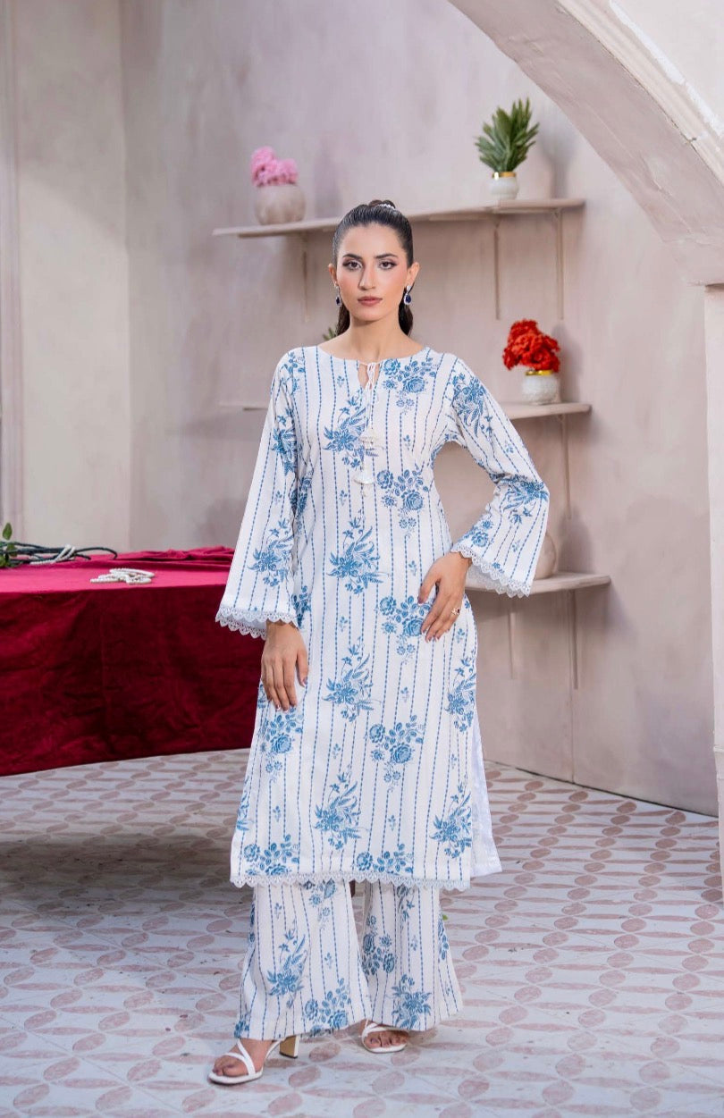 Brit 2 piece cord set summer lawn collection ladies dress B633