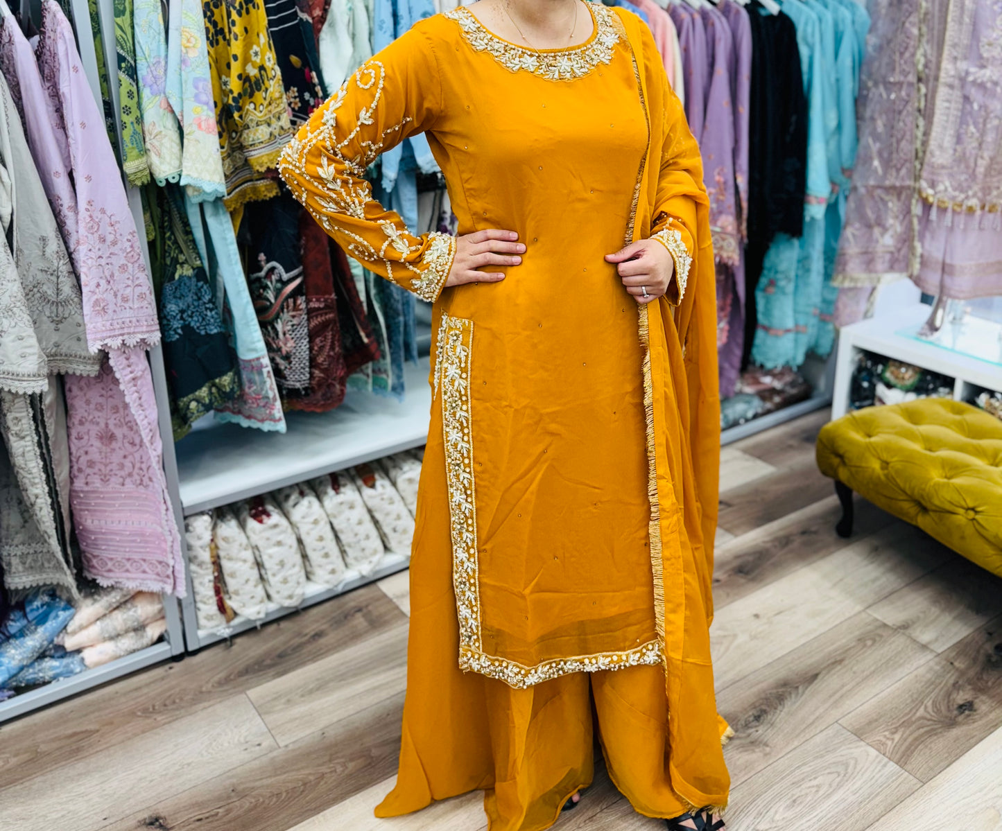 Brit 3 piece luxury chiffon _81042 Pakistani ladies suit B257
