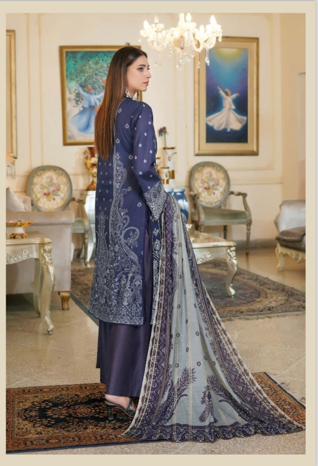 Munira linen 3 piece_1993 Pakistani ladies suit B63