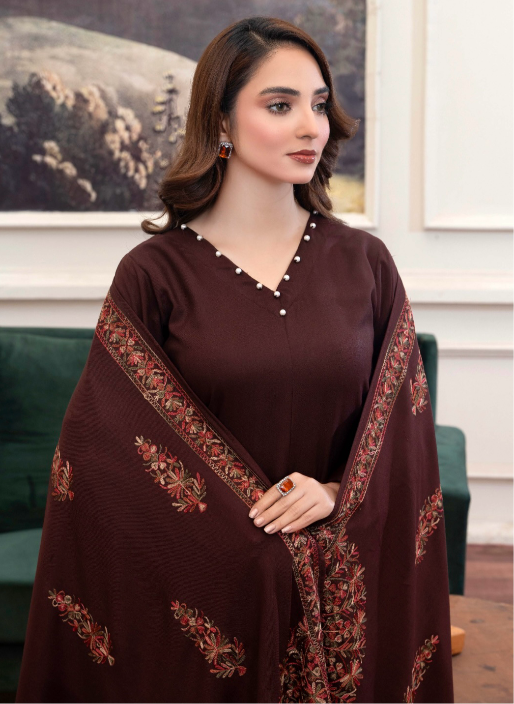Raniya 3 piece_6037 Dhanak Pakistani ladies suit B18