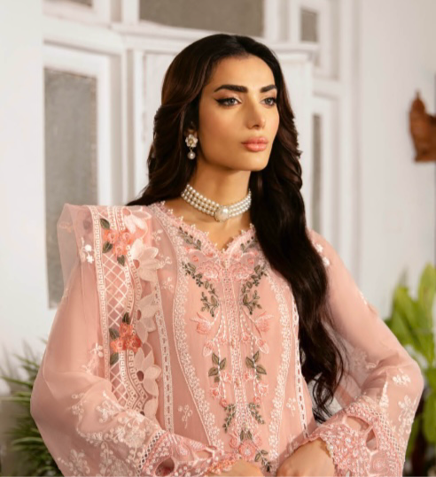 Brit Ramsha luxury chiffon_6096 ladies suit B40