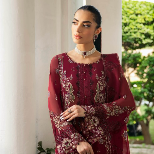 Brit Ramsha luxury chiffon_6094 ladies suit B40