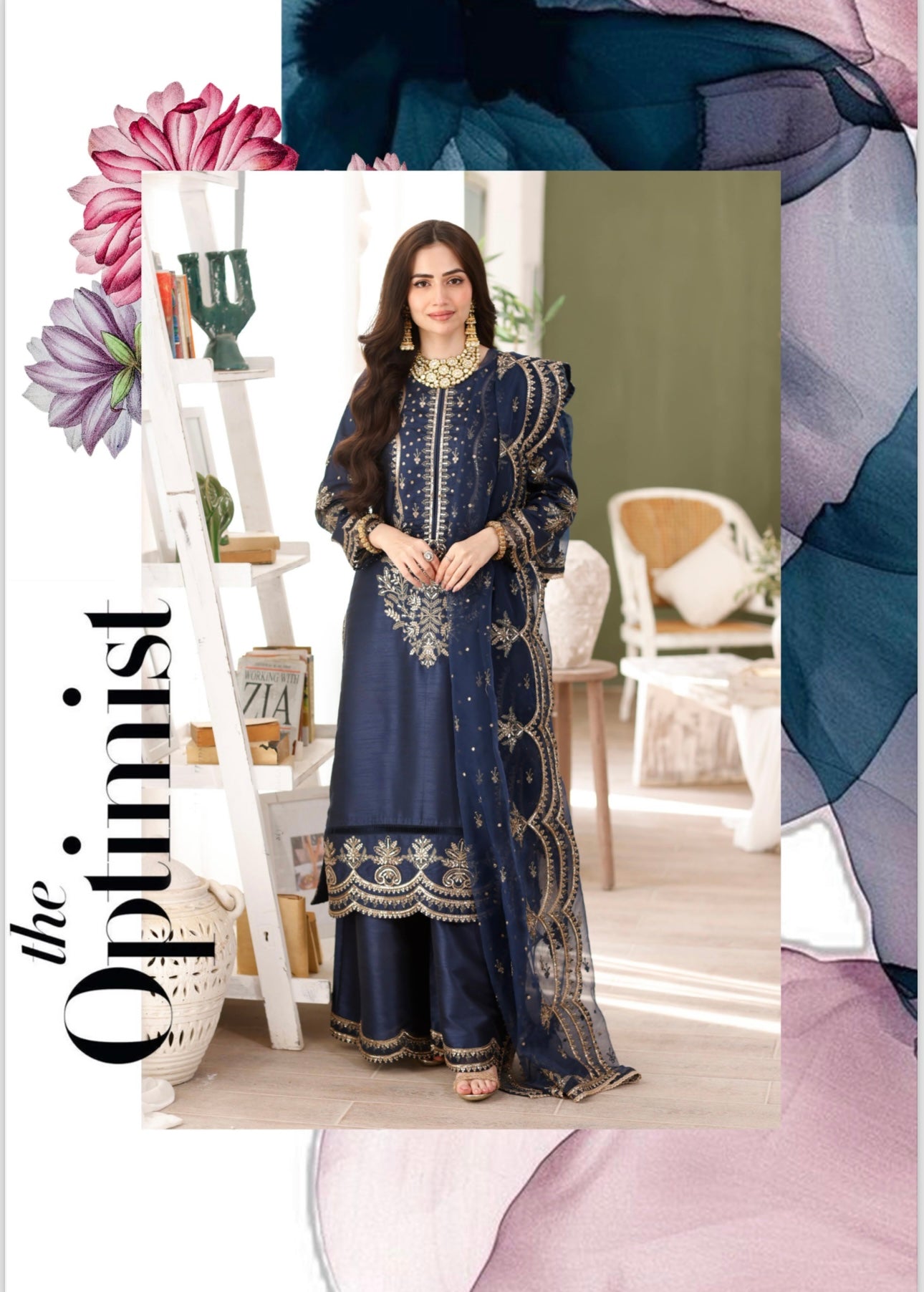 Simrans 3 piece silk_100211 Pakistani ladies suit B136