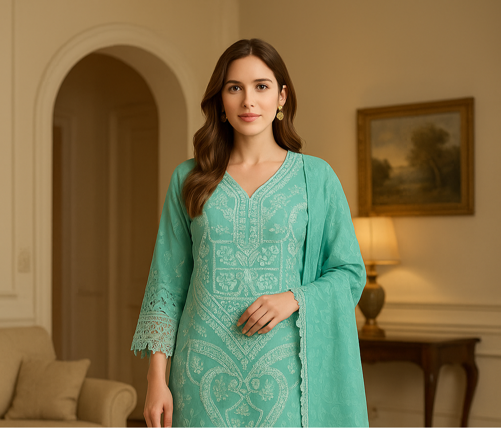Brit Posh 3 piece linen _81042 Pakistani ladies suit B231