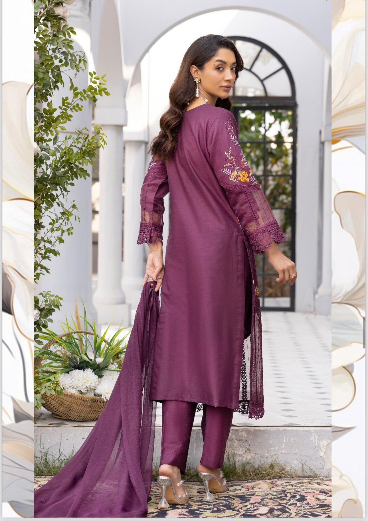 M B inspired fully embroidery_8098 Pakistani ladies suit B79