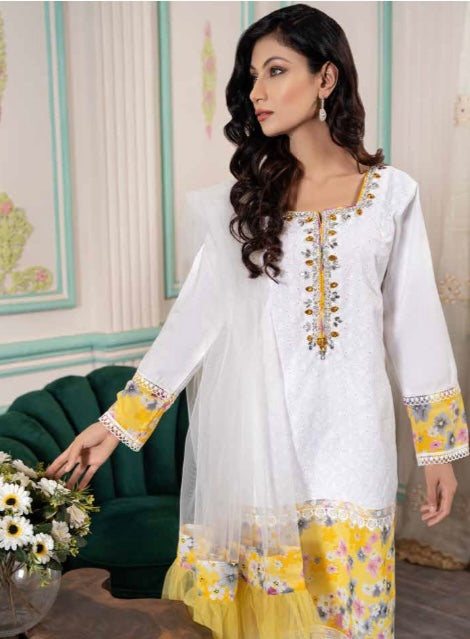 Raniya Designer 3 piece chicken kari _8042 Pakistani suits RCL