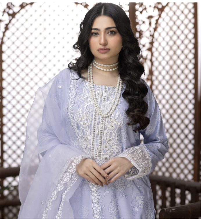 Brit 3 piece luxury Viscose_10044 Farshi shalwar B108