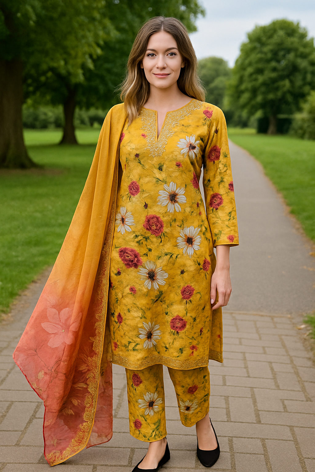 M print inspired 3 piece luxury lawn_81042 Pakistani ladies suit B202