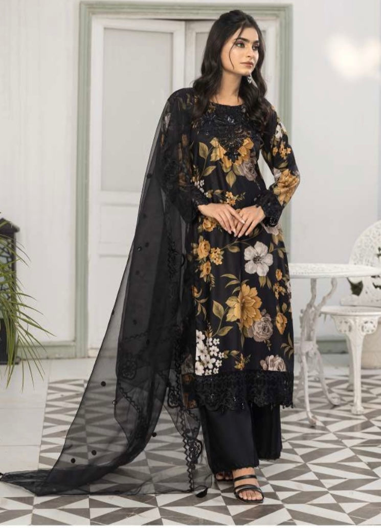 Simrans 3 piece linen_6084 Pakistani ladies suit B38