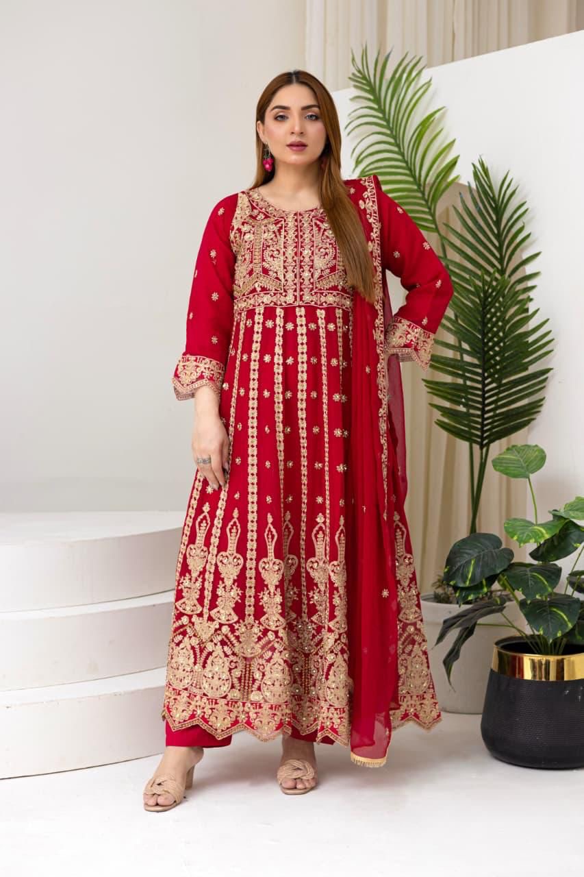 Brit 3 piece chiffon_81042 Pakistani ladies suit B274