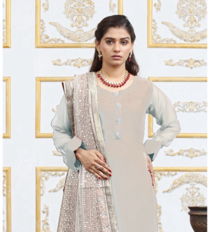 Brit 3 piece chiffon_3080 Pakistani suits B34