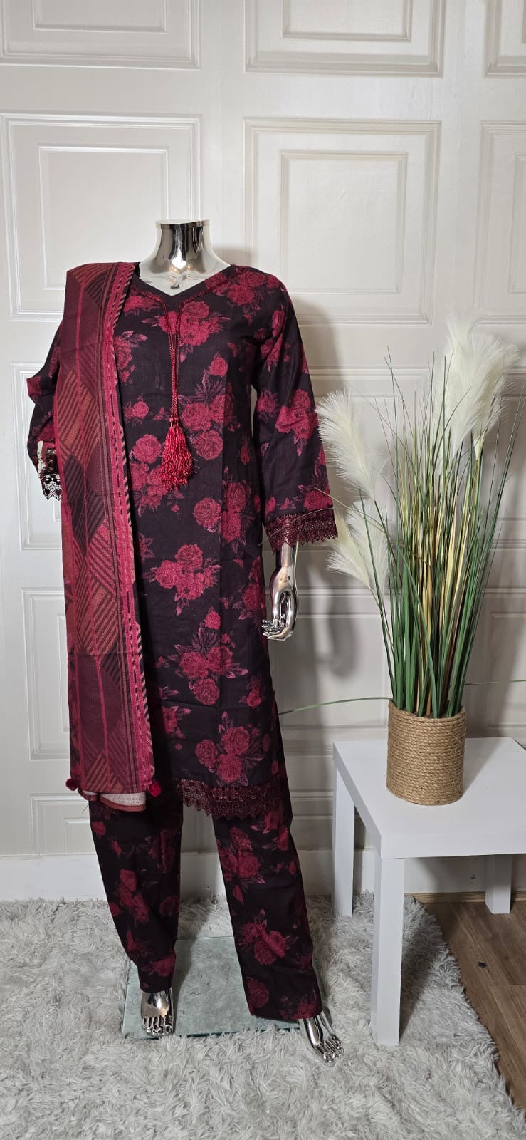 Barouque Dhanak 3 piece_4038 Pakistani suits for ladies DB1