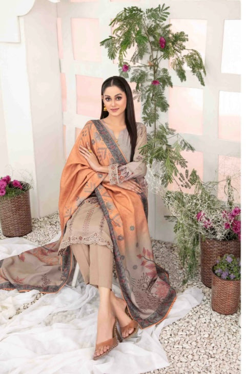 Tawakal 3 piece Dhanak_6051 Pakistani ladies suit B31
