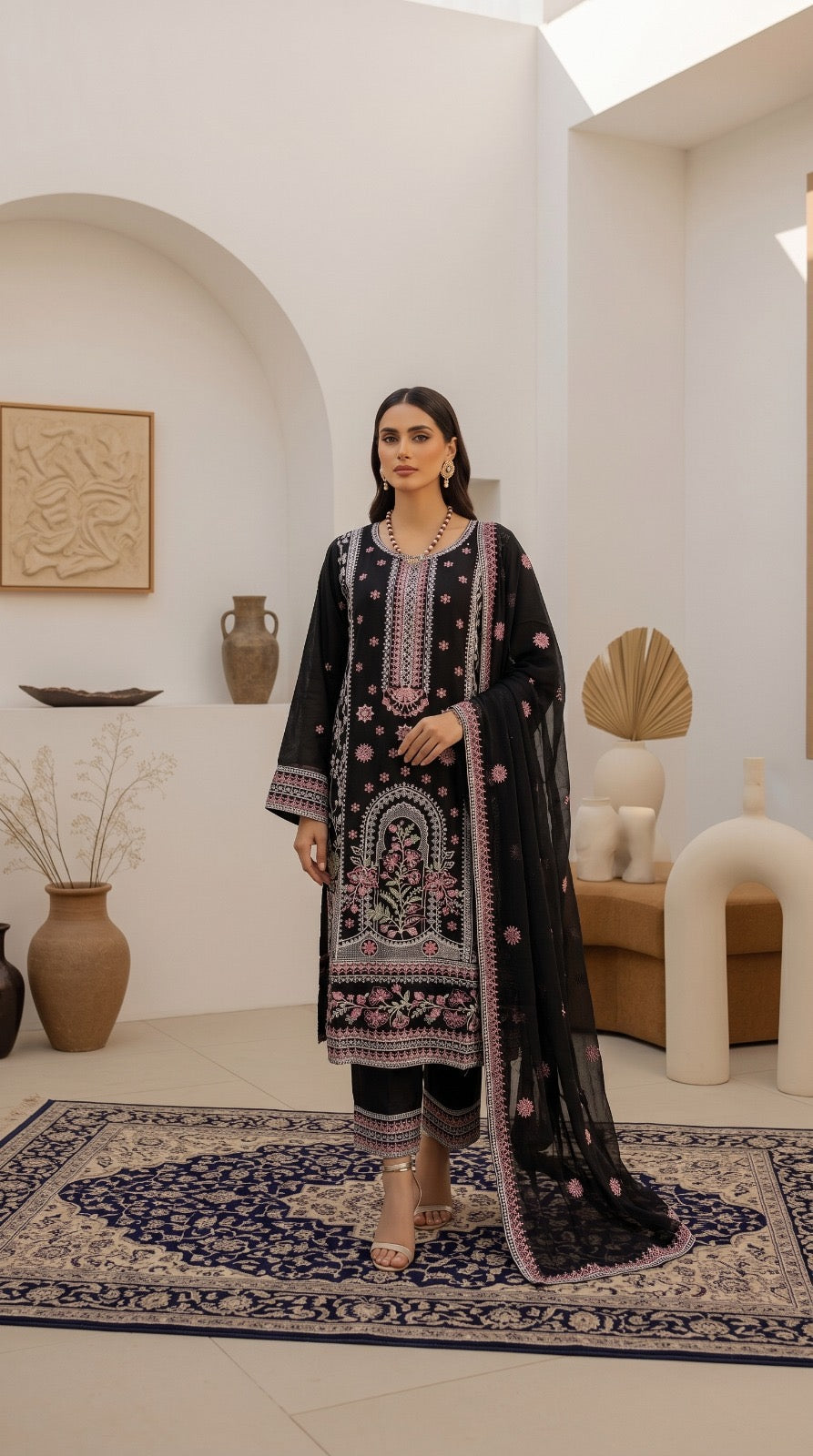 Brit 3 piece chiffon_81042 Pakistani ladies suit B563