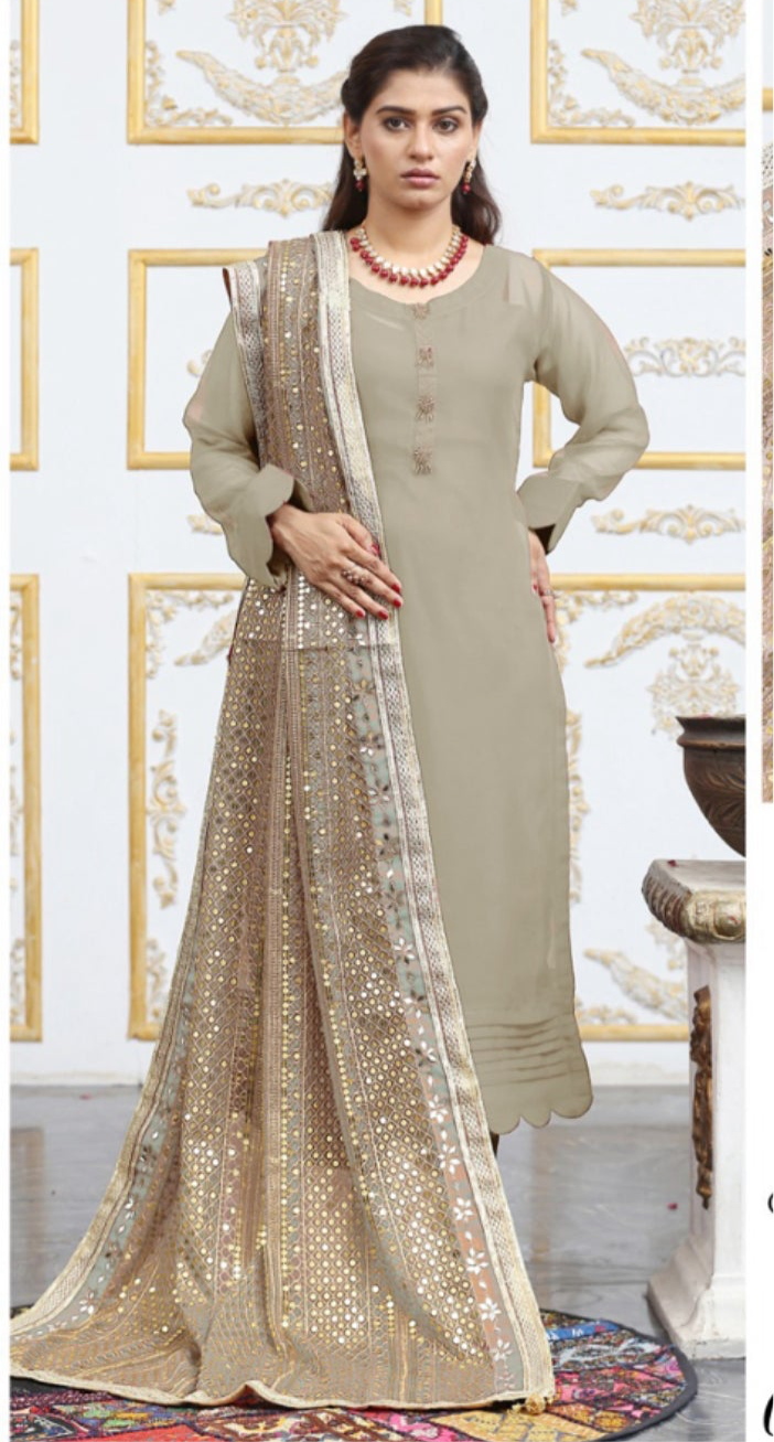 Brit 3 piece chiffon_3077 Pakistani suits B34