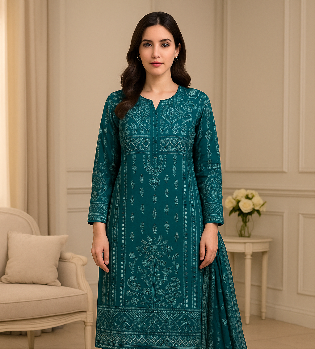 Brit 3 piece luxury chiffon Maxi_81042 Pakistani ladies suit B255