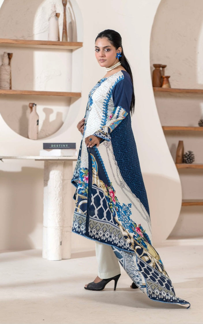 Barouque 3 piece linen _81042 Pakistani ladies suit B100
