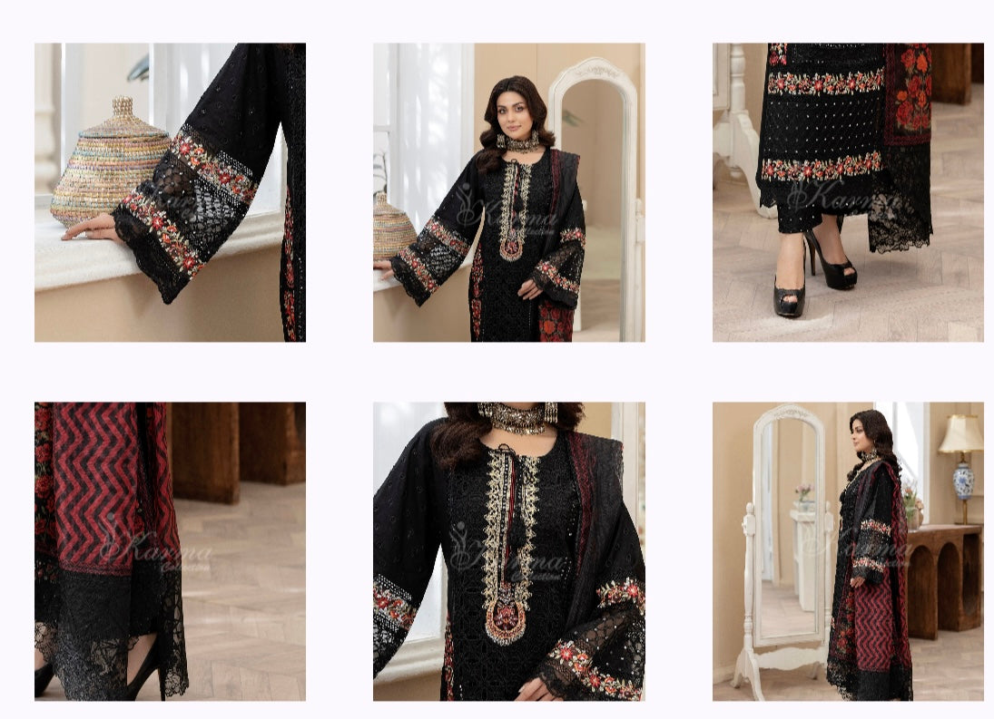 Karma afreen _9048 3 piece suit B86