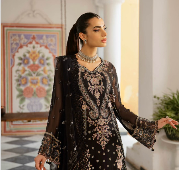 Brit Ramsha luxury chiffon_6092 ladies suit B40