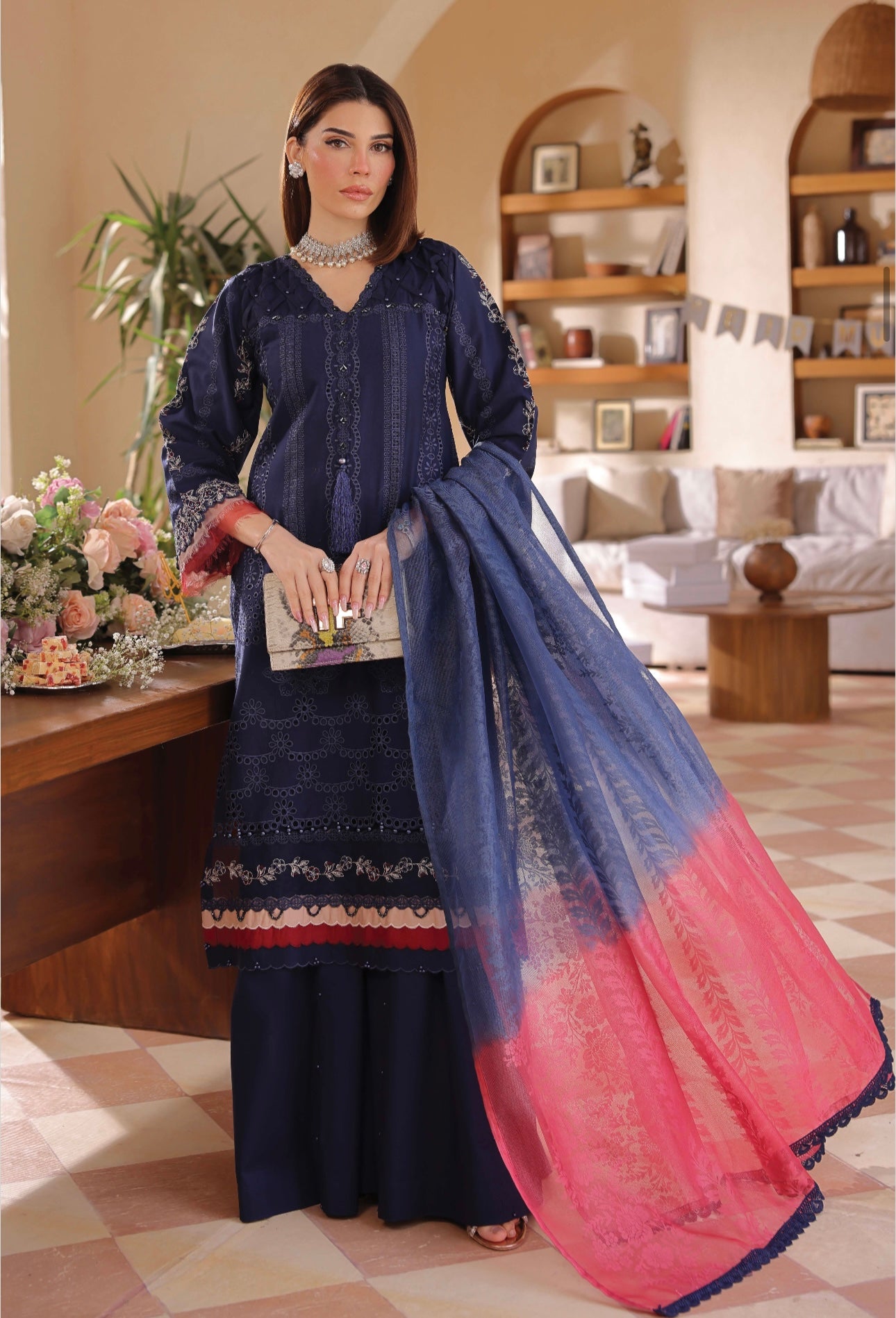 Simrans Lamhey Mother and Daughter 3 piece_10048 B107