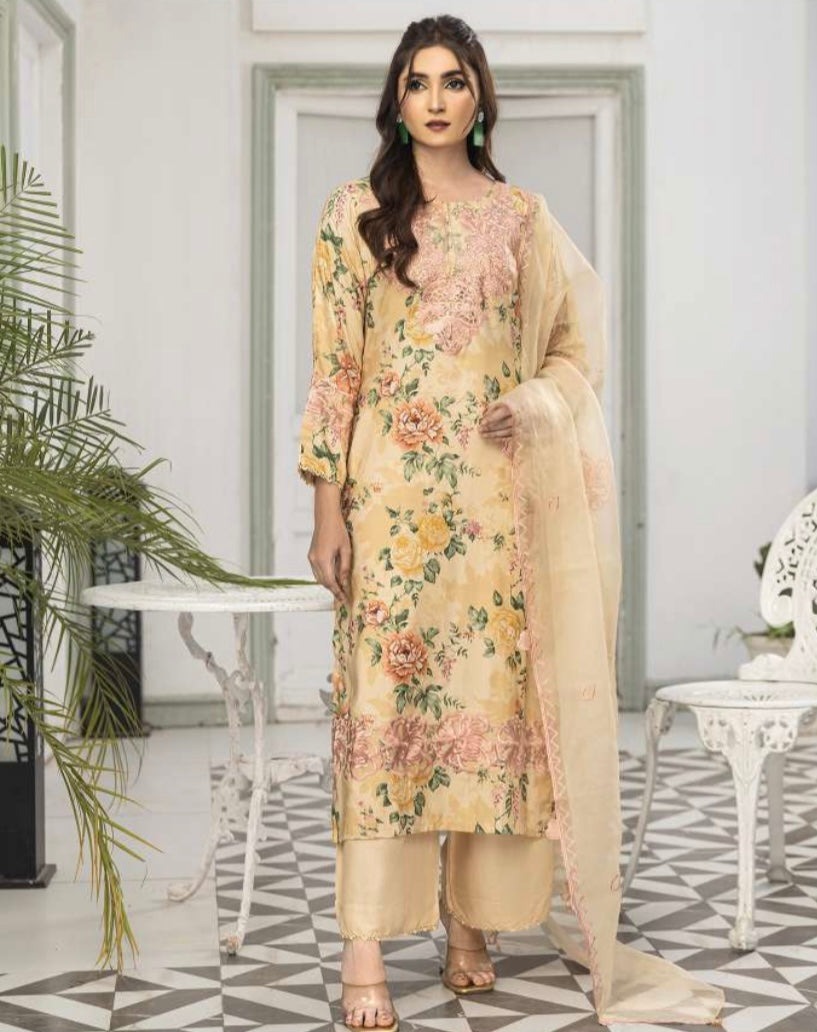 Simrans 3 piece linen_6081 Pakistani ladies suit B38