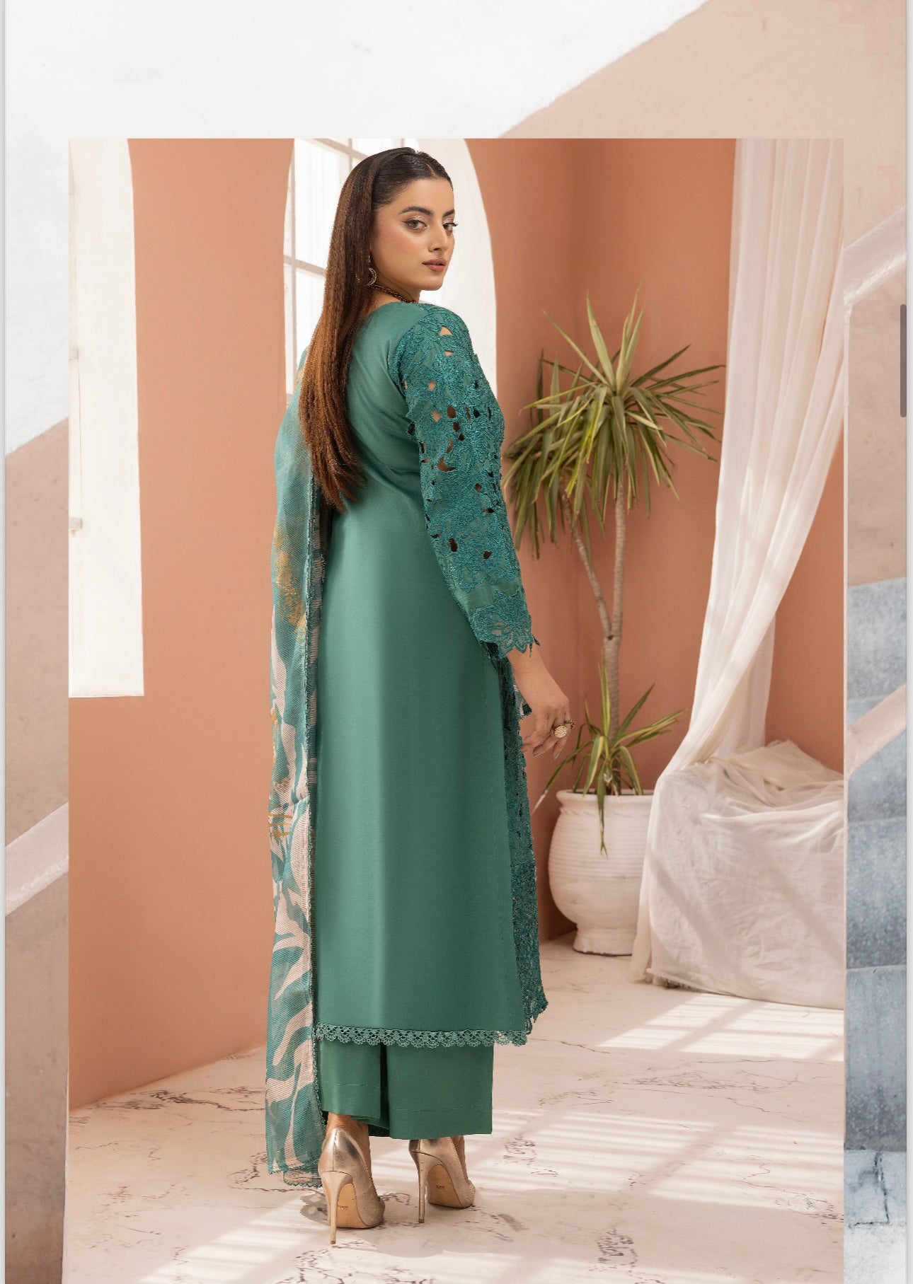 Rang Rasiya inspired 3 piece Chicken kari_7070 ladies suit B51