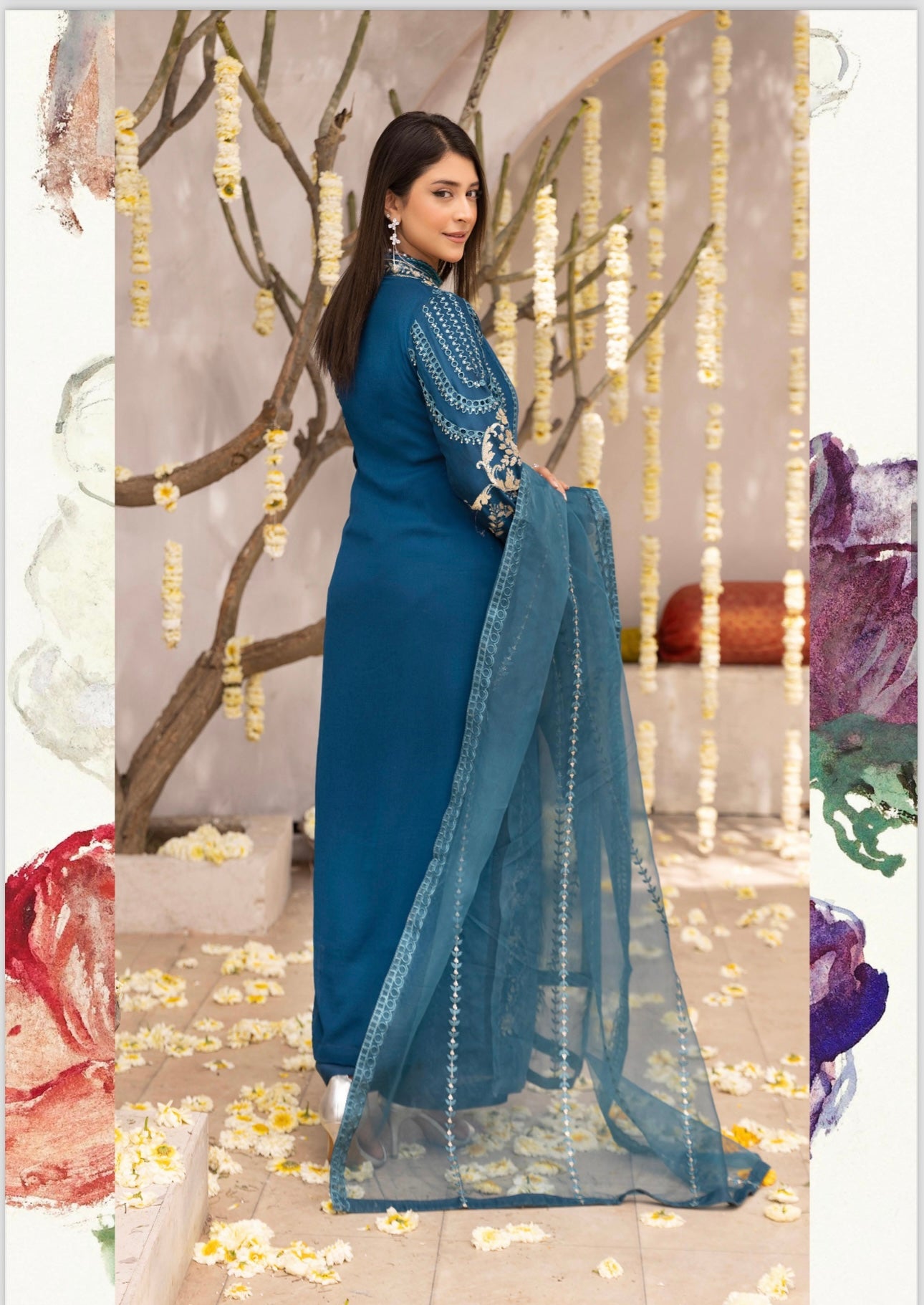 Simrans 3 piece lux wedding wear_100180 Pakistani ladies suit B131