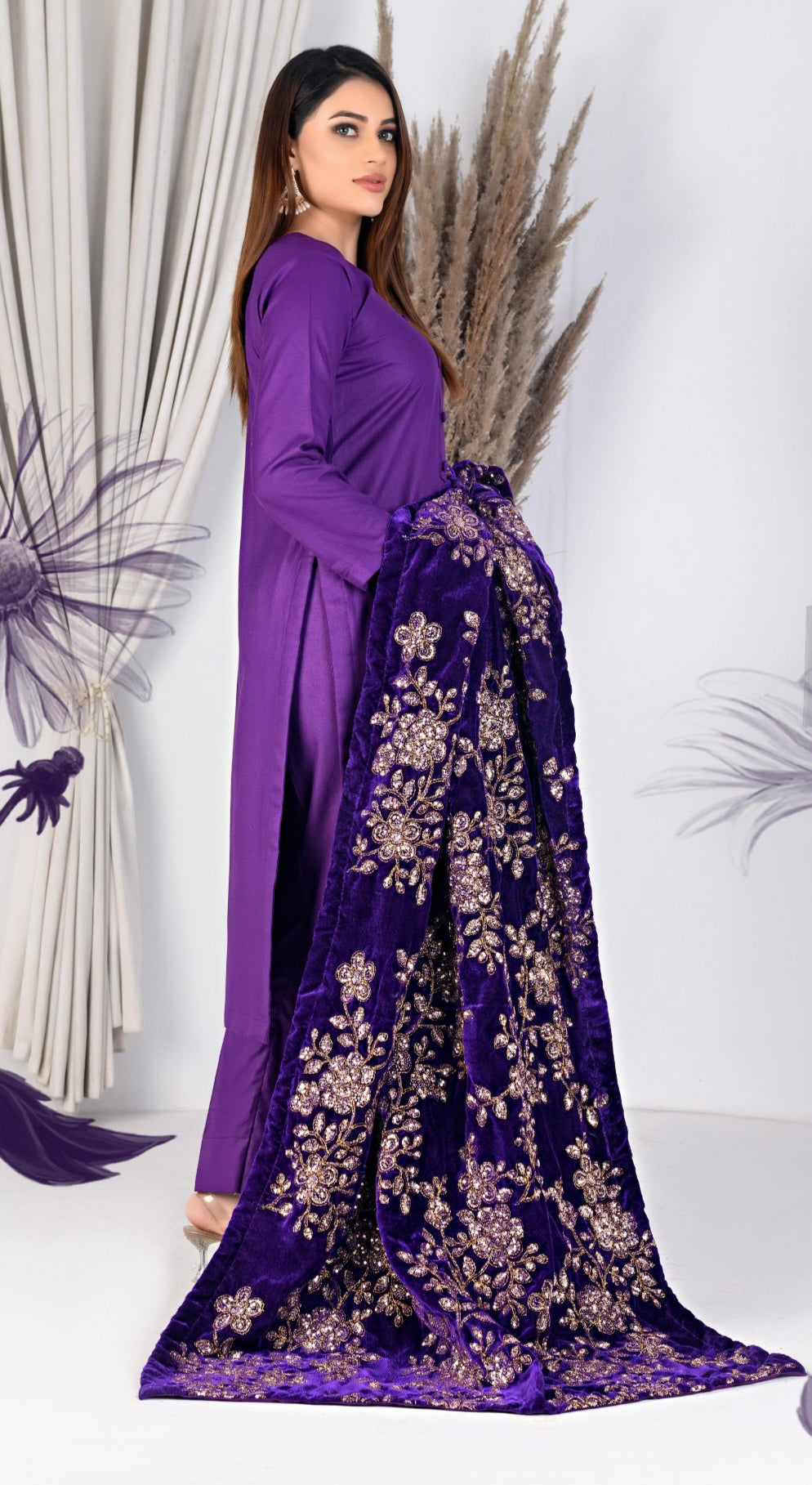 Simrans 3 piece Dhanak_6045 Pakistani ladies suit B17