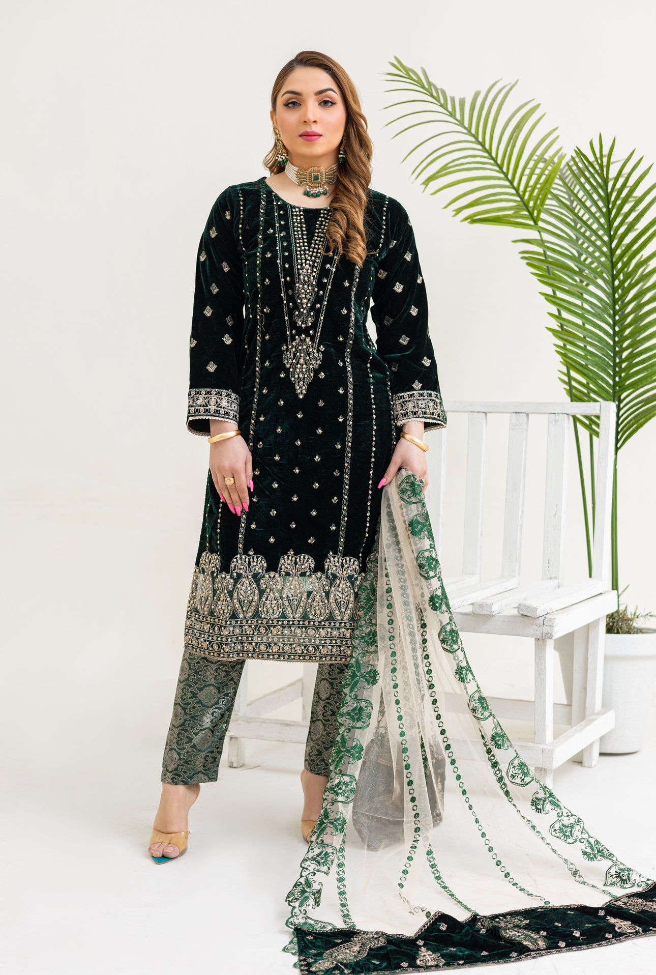 Brit Valvet 3 piece_3049 Green B6