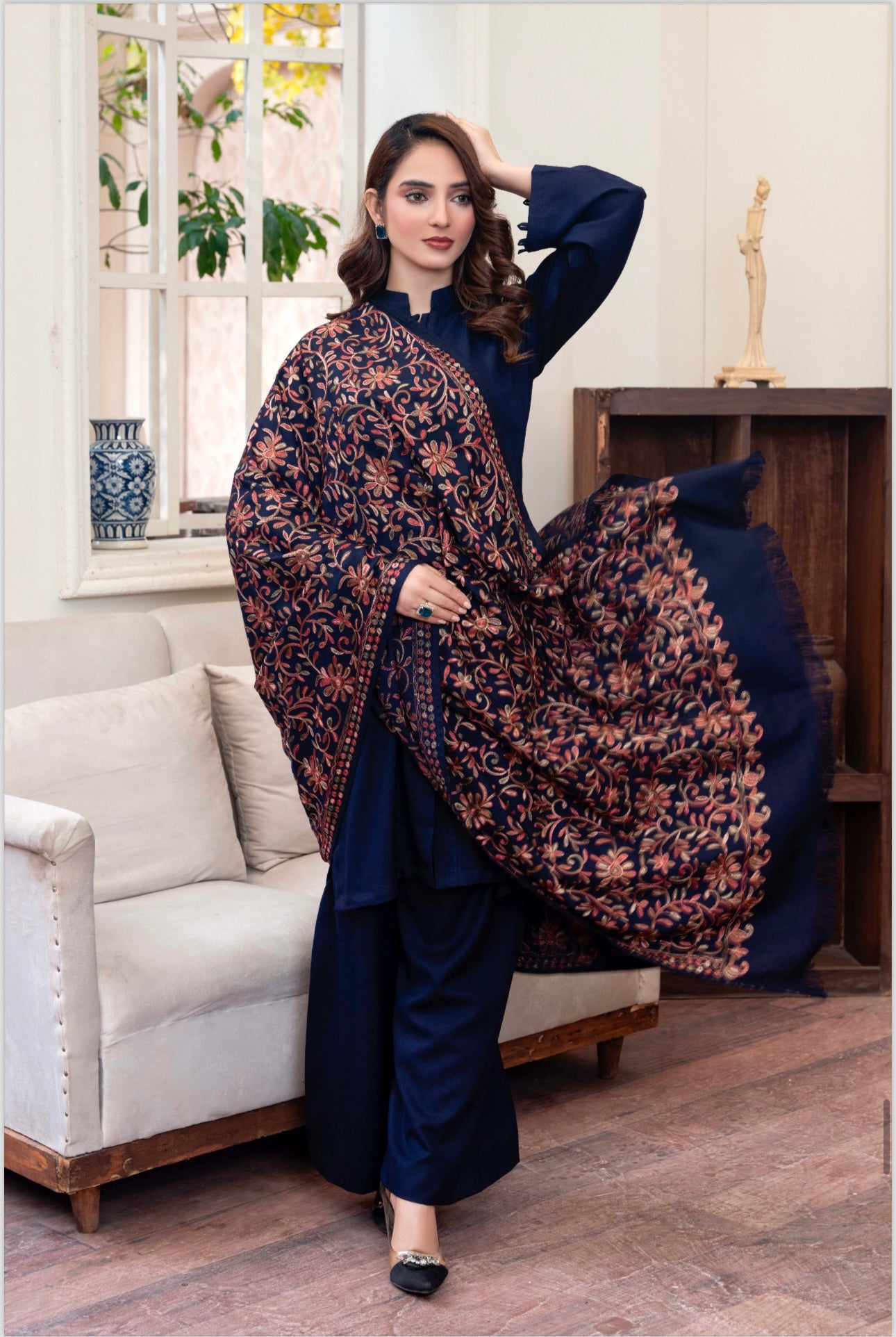 Raniya 3 piece_6036 Dhanak Pakistani ladies suit B18