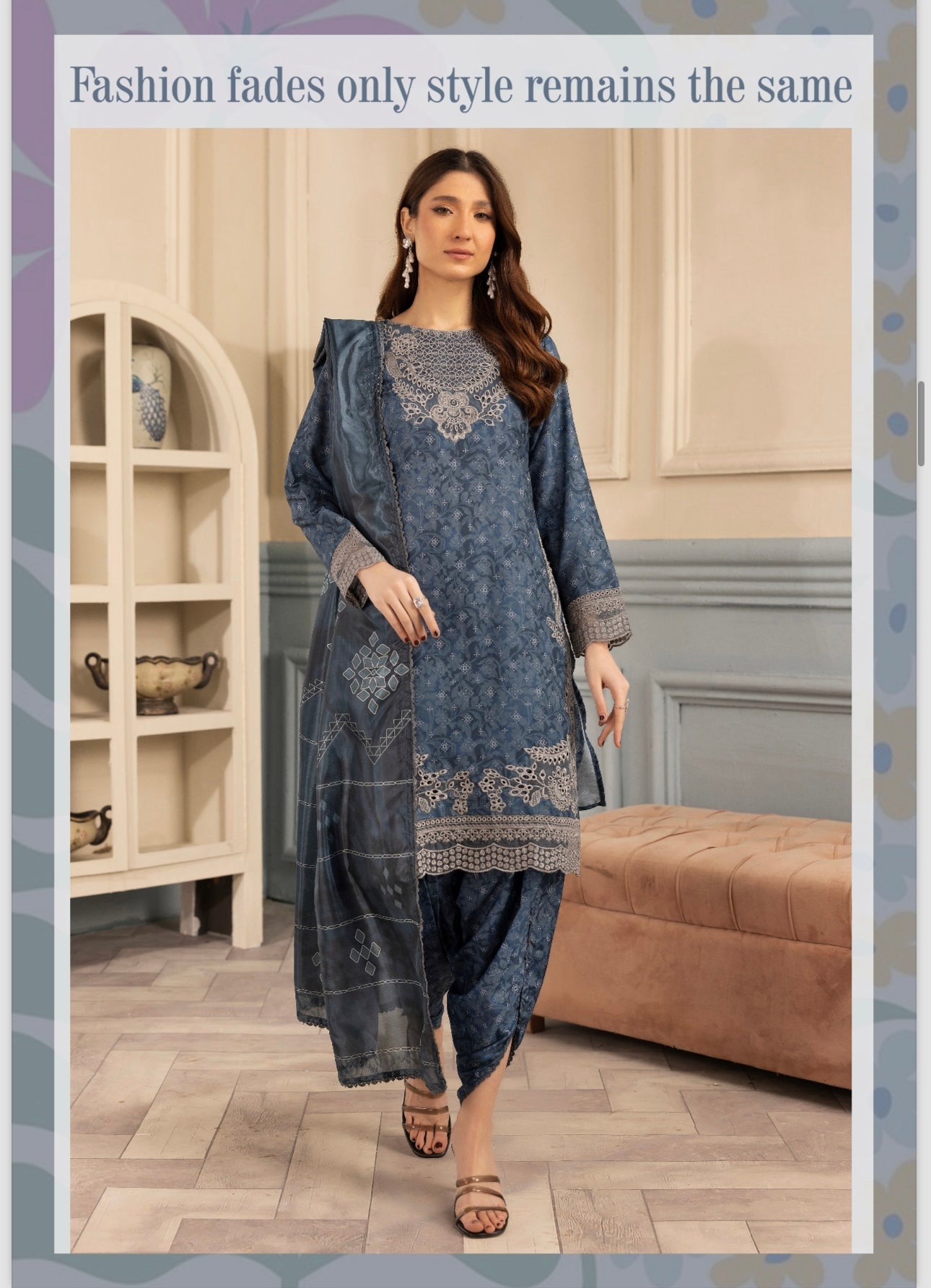 Simrans 3 piece viscose_8040 Pakistani ladies tulip trouser suit b65